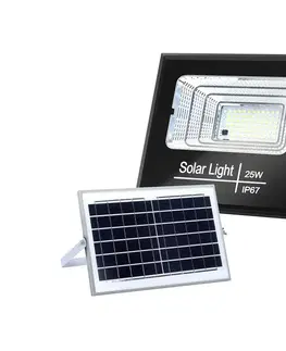 LED osvětlení  B.V.  - LED Stmívatelný solární reflektor LED/25W/3,2V IP67 + DO 