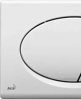 Ovládací tlačítka Alcadrain Ovládací tlačítko pro předstěnové instalační systémy, bílá-lesk M70 M70