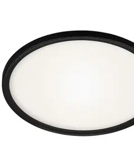 LED stropní svítidla BRILONER Stropní svítidlo do koupelny, pr. 42 cm, 22 W, 2900 lm, černá IP44 BRILO 3643-415