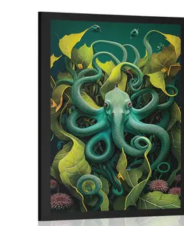 Podmořský svět Plakát surrealistická chobotnice
