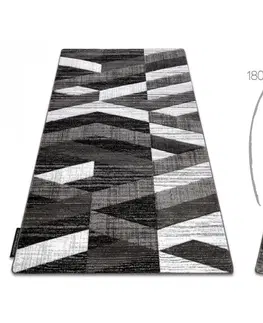 Koberce a koberečky Dywany Lusczow Kusový koberec ALTER Bax pruhy šedý, velikost 140x190