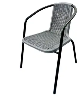 Zahradní židle a křesla Kontrast Zahradní židle LORETTO šedá