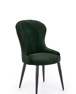 Židle Jídelní židle K366 Halmar Tmavě zelená