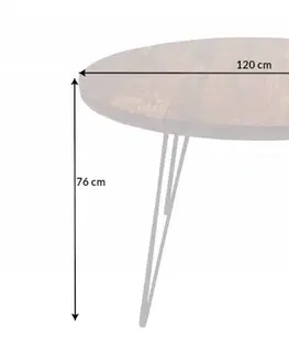 Jídelní stoly LuxD Designový jídelní stůl Shayla 120 cm akácie