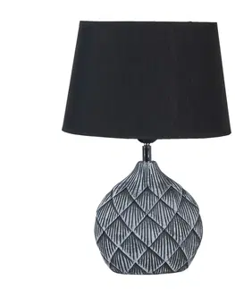 Lampy Šedivo černá stolní lampa Sofia - 26*19*38 / E27 Clayre & Eef 6LMC0046