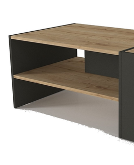 Konferenční stolky Konferenční stolek GOULD s úložným prostorem, sapphire/antracit