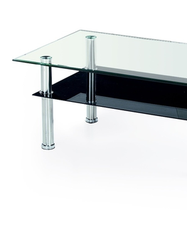 Konferenční stolky Konferenční stolek MAKOLE, kov/sklo