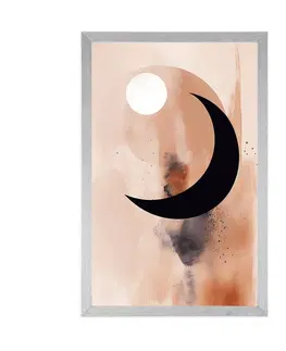 Abstraktní tvary Plakát abstraktní tvary den a noc