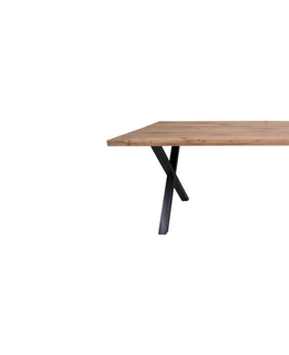 Jídelní stoly Norddan Designový jídelní stůl Finnegan, tmavý dub