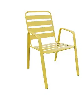 Zahradní židle a křesla DEOKORK Kovové křeslo PRAGA (různé barvy) červená RAL 3031
