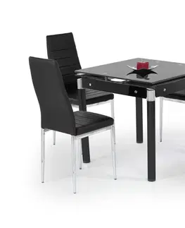 Jídelní stoly HALMAR Rozkládací jídelní stůl Kent 2 černý
