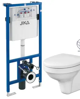 WC sedátka předstěnový instalační systém bez tlačítka + WC CERSANIT DELFI + SOFT SEDÁTKO H895652 X DE2