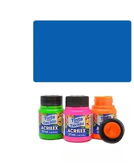 Hračky VEMA - ACR Barva na textil 37ml, Fluorescent Blue 109