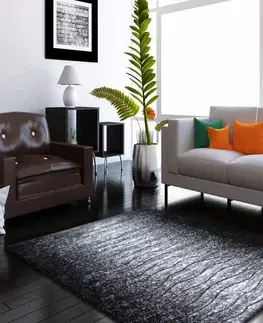 Moderní koberce Moderní koberec do obýváku v šedé barvě