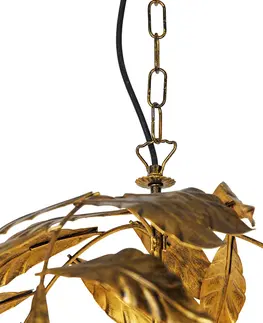 Lustry Vintage lustr starožitný zlatý 6 světel - Linden