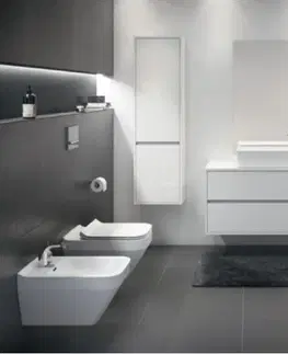 Záchody CERSANIT ZÁVĚSNÁ MÍSA CREA ČTVEREC CLEANON VČETNĚ SEDÁTKA  S701-446