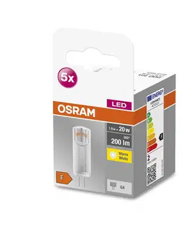 LED žárovky OSRAM OSRAM Base PIN LED kolík žárovka G4 1,8W 200lm 5ks