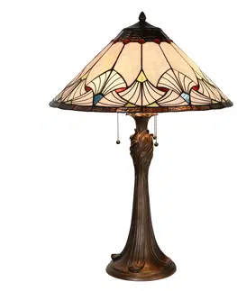 Svítidla Stolní lampa Tiffany Ventilateur - Ø 51*78 cm Clayre & Eef 5LL-5394