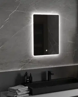 Koupelnová zrcadla MEXEN Sun zrcadlo s osvětlením 50 x 70 cm, LED 6000K, 9807-050-070-611-00