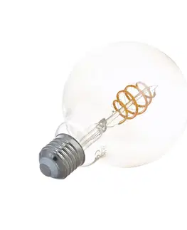 Chytré žárovky LUUMR Prios Smart LED žárovka G95 E27 jantarová 4,9W Tuya WLAN