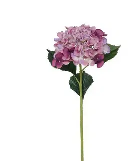 Květiny Umělá hortenzie, v. 52 cm, fialová