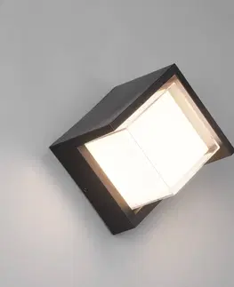 Venkovní nástěnná svítidla Reality Leuchten Venkovní nástěnné svítidlo LED Puno, IP54, hranaté