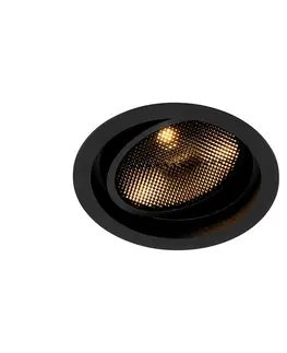 Podhledove svetlo Moderní zapuštěné bodové černé nastavitelné - Coop 111 Honey
