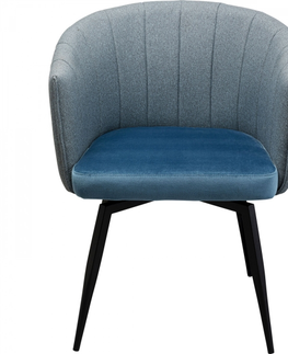Otočné židle KARE Design Otočná židle Merida - modrá