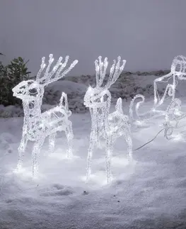 Vánoční dekorace Konstsmide Christmas Šumivé LED venkovní dekorace sob se saněmi