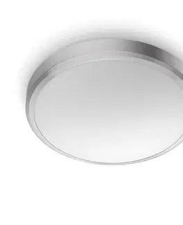 LED stropní svítidla LED Koupelnové stropní přisazené svítidlo Philips DORIS CL257 8718699758929 17W 1500lm 2700K IP44 31,3cm niklové