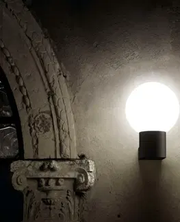Moderní venkovní nástěnná svítidla FARO MOON nástěnná lampa, tmavě šedá