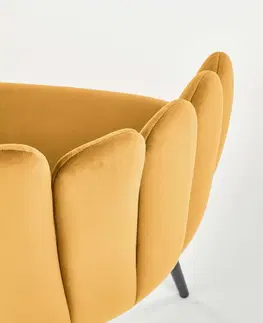 Židle HALMAR Jídelní židle K410 hořčicová