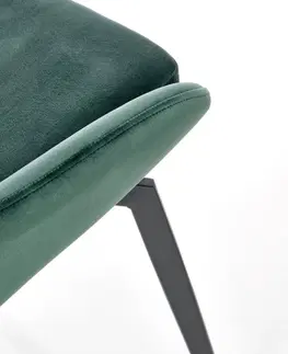 Jídelní sety Jídelní židle K479 Halmar Tmavě zelená
