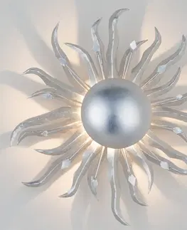 Nástěnná svítidla Holländer Nástěnné světlo Slunce Ø 45 cm stříbrné