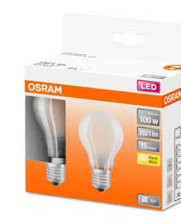 LED žárovky OSRAM OSRAM Classic A LED žárovka E27 11W 2700K mat 2ks