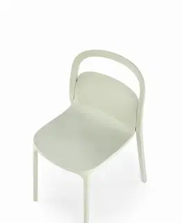 Jídelní sety Stohovatelná jídelní židle K490 Halmar Černá