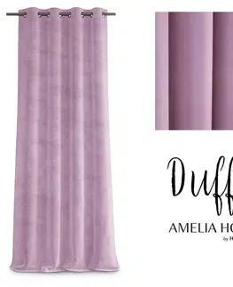Záclony Závěs AmeliaHome Duffy pudrově růžový, velikost 140x250