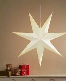 Vánoční světelná hvězda Markslöjd Papírová hvězda Duva k zavěšení, 75 cm