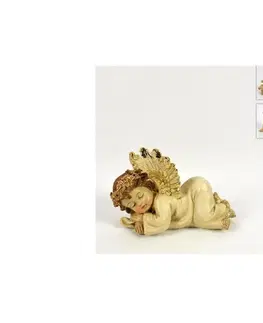 Sošky, figurky - andělé PROHOME - Anděl svítící 12x17cm různé druhy