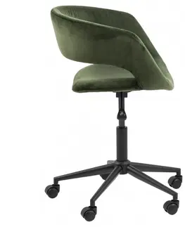 Kancelářské židle Actona Otočná židle Grace láhvově zelená