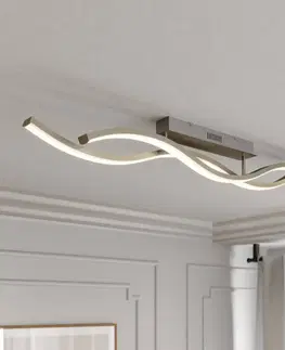 Stropní svítidla Lucande Lucande LED stropní světlo Mairia, tvar vlny