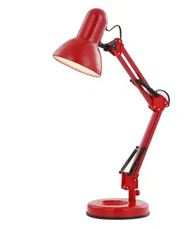 Stolní lampy kancelářské Globo Stolní lampa Famous se třemi klouby, červená