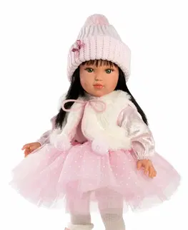 Hračky panenky LLORENS - 54043 GRETA - realistická panenka s měkkým látkovým tělem - 40 cm