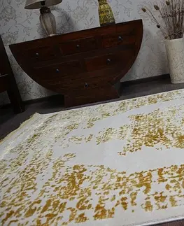 Koberce a koberečky Dywany Lusczow Kusový koberec MANYAS Fegy krémovo-zlatý, velikost 80x150