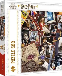 Hračky puzzle TREFL - Puzzle 500 - Bradavické vzpomínky / Harry Potter
