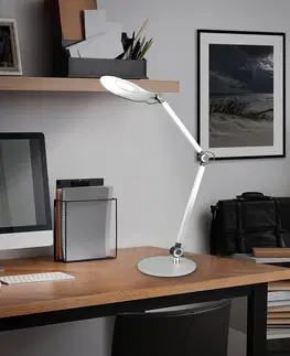 Stolní lampy kancelářské Briloner Stolní lampa LED Office, stříbrná, CCT