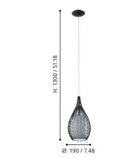Moderní závěsná svítidla EGLO Závěsné svítidlo RAZONI 92252