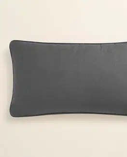 Dekorační povlaky na polštáře Elegantní povlak na polštář v tmavě šedé barvě 30 x 50 cm