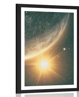 Vesmír a hvězdy Plakát s paspartou pohled z vesmíru