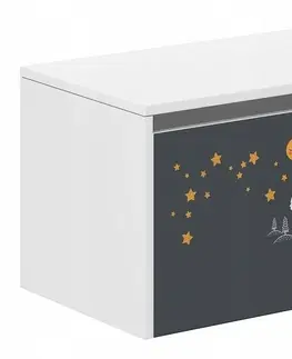 Truhly a komody Dětský úložný box s noční oblohou 40x40x69 cm